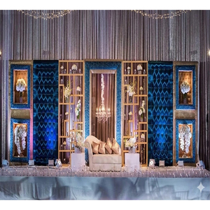 แผงฉากหลังสำหรับงานแต่งงานแบบตะวันตกของแคนาดาแผงหนังสำหรับงานแต่งงานแบบเอเชีย - Product Image 1