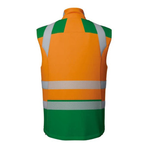 Chaleco de Seguridad Reflectante de Alta Visibilidad al por Mayor con Múltiples Bolsillos y Diseño de Malla con Cremallera para Trabajo al Aire Libre - Product Image 2