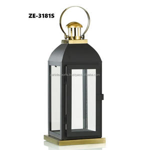 Porte-bougie moderne pour salles de spa et de méditation de luxe, accessoires, lanterne à bougie en fer avec finition mate, Zahid Exports - Product Image 2