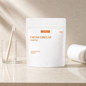 [FROM OREUM] Dentifrice aromatisé à la mandarine de Jeju, comprimés de soin buccal aux agrumes, pochette de recharge pour une utilisation compacte en voyage - Product Image 5