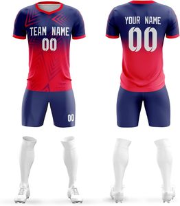 Nouvelle arrivée kit de football design personnalisé uniformes de football pour hommes vente en gros de services OEM fabriqués au Pakistan comprend des chaussettes de maillot de football - Product Image 1