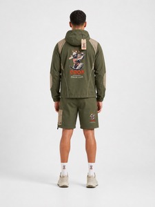Ensemble veste coupe-vent et short de qualité supérieure, conçu pour l'entraînement sportif, les voyages et les activités quotidiennes, confort optimal - Product Image 3