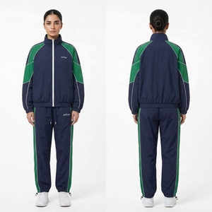 Women's Plus Size Windbreaker Tracksuit - Zip-Up <b>Jogging</b> <b>Suit</b> for Athletic Wear Wholesale OEM - Product Image 1