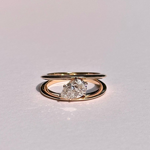 Trending 2 Carat Lab-Grown Pear Cut <b>Diamond</b> <b>Ring</b> 14K white Gold Classic Engagement Wedding Jewelry original - Product Image 5