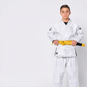 เสื้อผ้าเด็กทารกและเด็กเล็กสำหรับศิลปะการต่อสู้เทควันโดคาราเต้ยูโดบราซิลเลียนยิวยิตสู ผลิตจากผ้าฝ้าย 100% พิมพ์ลายโลโก้ตามสั่งแบบขายส่งด้วยเทคนิคการถ่ายโอนความร้อน - Product Image 1