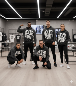 Sweat-shirt à capuche pour homme Rex Fit Sports, en coton French Terry, coupe ample, style streetwear décontracté, pour l'automne - Product Image 3