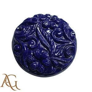 Lapislázuli natural tallado en intaglio, piedra preciosa suelta, precio de fabricante al por mayor para la fabricación de joyas, calibrado. - Product Image 3