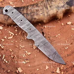 Cuchillo de acero de Damasco de 8 pulgadas con hoja completa y mango de acero forjado de alta calidad, personalizable OEM, ideal para camping - ¡Venta caliente! - Product Image 4