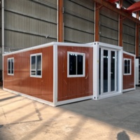 Maisons préfabriquées modernes à 2 chambres, luxe Pakistan, installation facile, maisons conteneurs 20 pieds, mini-maisons préfabriquées