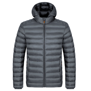 Chaqueta Acolchada con Capucha y Bolsillos con Cremallera para Exteriores, de Alta Calidad, con Logotipo Personalizado, Chaqueta de Invierno para Hombre - Product Image 6