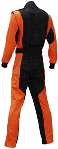 Traje de Carreras Naranja y Negro para Hombre, Manga Larga, Retardante de Llama, Poliéster, para Todas las Temporadas, Ropa de Motociclismo y Automovilismo - Product Image 4