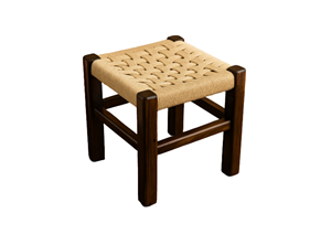 Tabouret en teck minimaliste Jin, meuble d'appoint artisanal pour intérieur avec revêtement naturel mat, pour usage résidentiel et commercial - Product Image 6