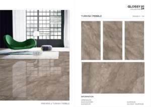 กระเบื้องพอร์ซเลนเคลือบเงาหรูหรา ขนาด 600x1200 มม. รูปแบบขนาดใหญ่ พื้นผิวขัดเงาคุณภาพพรีเมียม สำหรับตกแต่งผนังและพื้นภายในและภายนอกอาคาร ดีไซน์ทันสมัย - Product Image 5