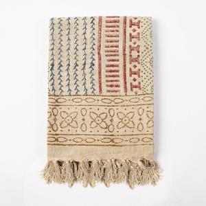 Handcrafted Handmade Printed Cotton <b>Throw</b> Elegant Sofa Cover and Cozy Decorative Blanket for Home Decor - Product Image 6