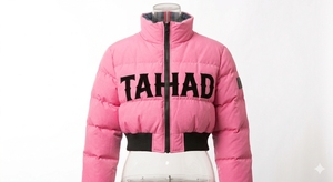 High Street Fashion Women Puffer Jacket Cropped <b>Bubble</b> <b>Coats</b> Women's Down Parkas Short Bomber Jacket Stand Collar Zipper Jacket - Product Image 2