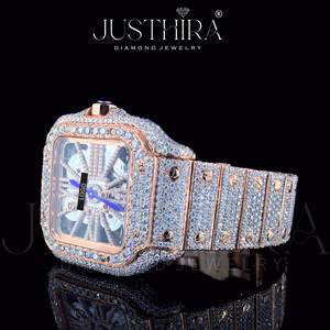 Montre élégante et de qualité supérieure avec mouvement à quartz carré en acier inoxydable, offrant une beauté de pierre éclatante et un usage quotidien durable. - Product Image 3