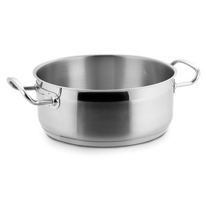 Pentola in acciaio inossidabile da 3 quarti con manici per cottura su fornello - Product Image 1