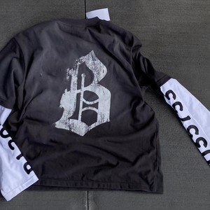 เสื้อยืดสตรีทแวร์ลายกราฟิกพิมพ์ลาย ผ้าฝ้าย 100% เนื้อหนา สองชั้น แขนยาว ล้างสีแบบแอซิดวอช - Product Image 5