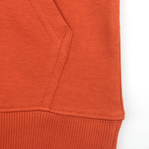 <b>Orange</b> Men's Casual Hoodies High Quality Polyester/Cotton <b>Fleece</b> Custom Private Logo Streetwear for Winter Plain Dyed Quick Dry - Product Image 4