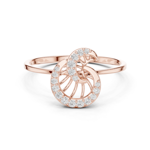 Anillo Antiguo de Doble Círculo en Oro Amarillo de 14K con Moissanita, Clásico para Mujer, Certificado IGI, Regalo de Aniversario, Recuerdo de Amor, Navidad - Product Image 1