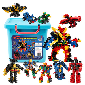 [iringo] IRINGO TRANSFORMERS THE BATTLE ชุดตัวต่อหุ่นยนต์แปลงร่างเพื่อการศึกษา 455 ชิ้น สำหรับการเล่น STEM สร้างสรรค์ - Product Image 1
