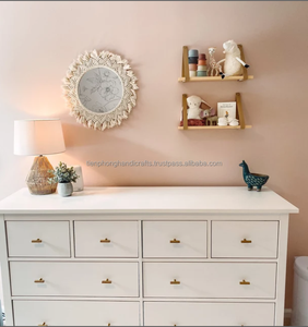 TienPhong Handicrafts Made in Vietnam Handmade <b>Wall</b> <b>Art</b> Decor Hanging Tassel <b>Mirror</b> With Macrame - Product Image 6