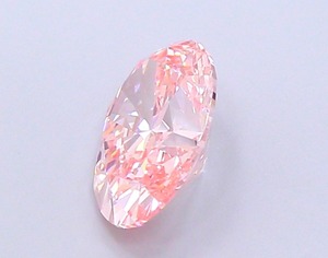 Diamant CVD rose vif fantaisie de forme ovale de luxe, cultivé en laboratoire, 3,52 carats, clarté VVS2, polissage excellent, diamant non monté pour bijoux - Product Image 2