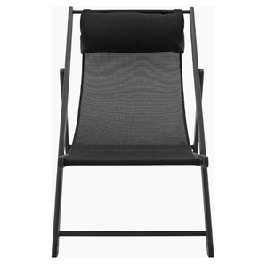 Chaise longue pliante en aluminium avec dossier en maille, chaise longue d'extérieur, chaise longue de jardin, mobilier de patio, mobilier de villa - Product Image 1