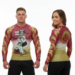 Fabricant de vêtements pour hommes en direct d'usine – T-shirt de compression à manches longues pour arts martiaux et entraînement, design fitness - Product Image 3