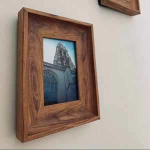 Home Decor Wall Art Tabletop Office Desk Horizontal Display Holder Natural Wood Picture <b>Frame</b> Handmade Wooden Photo <b>Frames</b> - Product Image 1