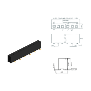 หัวต่อแบบตัวเมียขนาด 2.0 มม. รุ่น Gold Flash สำหรับงานเครือข่าย - Product Image 4