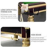 Table de billard V9 de 12 pieds, vente directe d'usine pour club, bar, salle de jeux, compétition standard