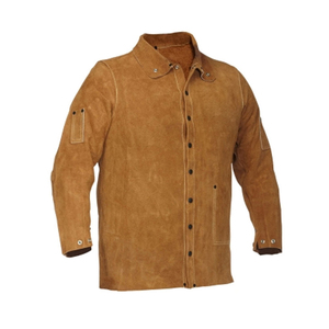 Veste de soudeur en cuir résistant à la chaleur et au feu, qualité supérieure, vêtements de sécurité industrielle pour soudeurs - Product Image 2