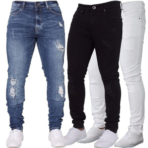 Jeans Casuales para Hombre, Estilo Vintage, Rasgados, Ajustados, con Agujeros, para Todas las Temporadas, Productos de Primera Calidad en Venta - Product Image 6