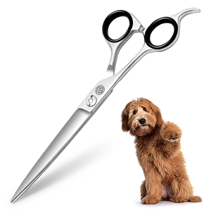 Stainless Steel Pet Grooming Scissors 7 Inch <b>Classic</b> Style For Dogs Convenient Use Straight Scissor - Product Image 1