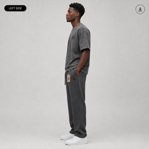 OEM Heavyweight Canvas 420GSM Custom Washed Men's Casual Jogger Pants 100% Cotton Eco-Friendly Breathable Quick Dry - Product Image 4