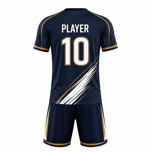 Ensemble de tenue de football professionnel avec maillot et short, tissu léger et respirant, idéal pour les clubs et les écoles - Product Image 3