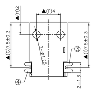 Connecteur d'alimentation CC 2 broches 3,7 mm DC00470 personnalisé en usine, prise d'alimentation CC