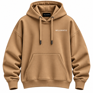 Sudadera con Capucha Premium para Hombre, Color Arena, Personalizada, con Bolsillo Canguro, 100% Algodón Felpa, 450 GSM, con Estampado Personalizado - Product Image 1