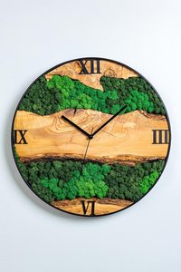Minimalist Wooden <b>Clock</b> Silent Wall Timepiece with Natural Wood Grain for Home or Workspace Use - Product Image 5