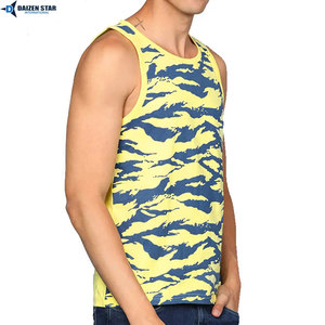 OEM Custom Logo Breathable Knitted Cotton Tank Tops Men Sleeveless Quick Dry Eco-Friendly Sportswear Wholesale - Product Image 3
