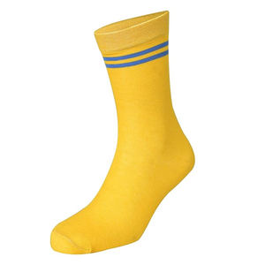 Chaussettes habillées pour hommes adultes, couleur jaune, douces, respirantes, antibactériennes, séchage rapide, athlétiques, décontractées, à motif uni, montantes à la cheville - Product Image 2