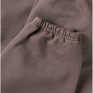 Pantalon de survêtement marron pour homme, taille élastique, cordon de serrage, poches latérales, respirant, tricoté, décontracté, pour l'automne - Product Image 3