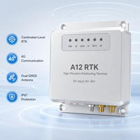 Récepteur GPS RTK GNSS A12 4G Haute Précision Multi-Fréquence Triple Constellation Terminal de Positionnement Double Antenne Tracker IP67