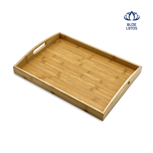 Plateau de service en bambou personnalisé, vaisselle en bambou naturel, plateau artisanal fait main, fourniture d'usine - BLUE LOTUS du Vietnam - Product Image 1