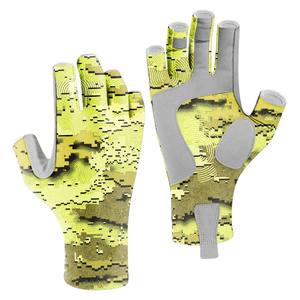 Gants de pêche personnalisés en gros – Gants de pêche d'été texturés avec grip, pour kayak, navigation, respirants, demi-doigts, équipement de sport de plein air - Product Image 1