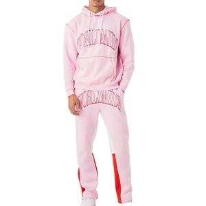 Conjuntos Deportivos Unisex Extra Grandes de Dos Piezas Personalizados, Poliéster/Algodón, Color Sólido, Ecológicos, Transpirables, con Forro Polar para Invierno - Product Image 1