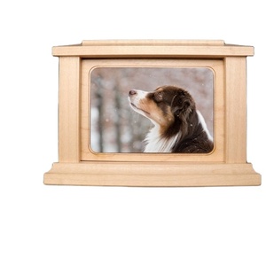 Wood Pet Urn for <b>Ashes</b> <b>Dog</b> Cat <b>Box</b> Personalized Cremation Casket Engraved Bespoke Small Medium Large - Product Image 1