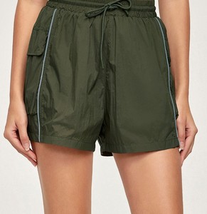 Nouveaux shorts en coton vintage respirants à taille haute pour femmes, vente en gros, couleur unie, décontractés - Product Image 6