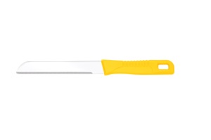 Sharp <b>plain</b> stainless steel knife durable cutting <b>tool</b> designed for precision slicing versatile kitchen and household utility - Product Image 2